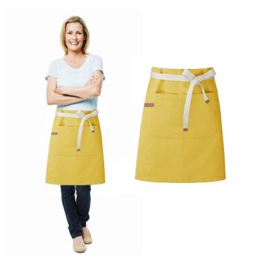 Imagem de Avental de Cintura Amarelo Bistro Bar SPA Atelie Vegano 10un