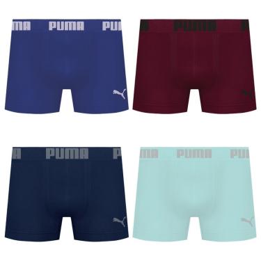 Imagem de Kit 4 Cuecas Puma Boxer Sem Costura Masculina