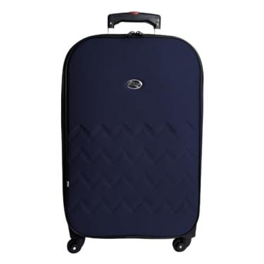 Imagem de Mala de viagem 23Kg Giratória 360° Forrada e Resistente (Azul)