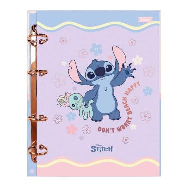 Imagem de Fichário Caderno Argolado Stitch 60 Folhas - Foroni