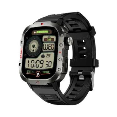 Imagem de Relógio Inteligente Militar Masculino Com Monitor De Saúde E Fitness, 