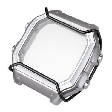 Imagem de Kolexchi Caixa de relógio de aço inoxidável e para-choque compatível com Casio AE-1200, bisel de metal com barra de amortecedor para homens, kit de modificação para AE1200WHD AE-1200WH (caixa prata +