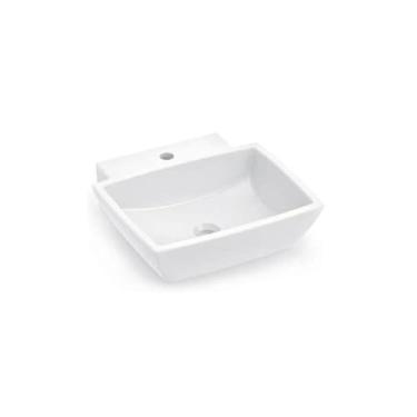 Imagem de Cuba de Apoio com Mesa Quadrada Suíte 45x44,5cm Branca