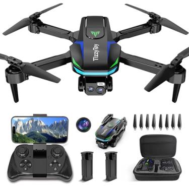 Imagem de Drone com câmeras duplas FHD 1080P para iniciantes, adultos e crianças, WiFi FPV, menos de 249 g, lente ajustável de absorção de choque de 90°, voo de 26 minutos, modo headless, retenção de altitude
