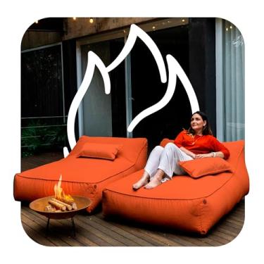 Imagem de Espreguiçadeira de Jardim Puff Para Casal – Sofá na Caixa By EcoFlame (Coral)