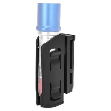 Imagem de Coldre de lanterna tática, suporte de lanterna tactifans aberto para lanterna de 2,3 a 2,8 cm de diâmetro, bolsa de lanterna giratória Molle para mochila de colete de cinto de serviço