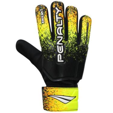 Imagem de Luva Goleiro Infantil Penalty Delta 1, Preto, Amarelo, Laranja, P