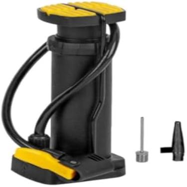 Imagem de Bomba para encher pneu de bicicleta e outros objetos, versatil, eficaz, preta, pratica, barata, leve, 20cm.