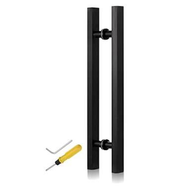 Imagem de Puxador de porta de aço inoxidável, 50,8 cm/60,9 cm/81,2 cm/119,3 cm/159,9 cm Barra de entrada com encaixe de instalação, para portas de madeira/portas de vidro/portas de correr