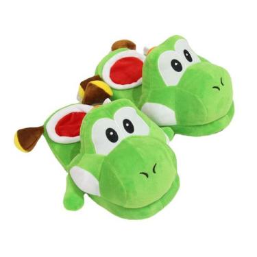 Imagem de Chinelos Marios Yoshi Anime Plush Cute Warm para crianças 35-42 - Yiwe