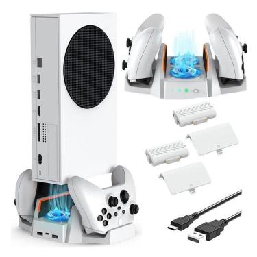 Imagem de Base Cooler Ventilador Para Xbox Series S Com 2 Baterias