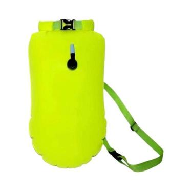 Imagem de Bóia de Natação Inflável com Flutuador de Reboque e Saco Seco - Dupla 