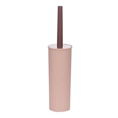 Imagem de Kit de escova de vaso sanitário e suporte, escova de limpeza de banheiro, resistente, limpeza profunda, escova e suporte de vaso sanitário de cabo longo bonito e durável (cor: branco) (cinza)