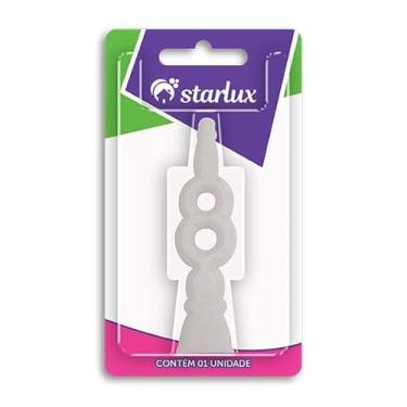 Imagem de Vela Mini N.8, Branco, Starlux