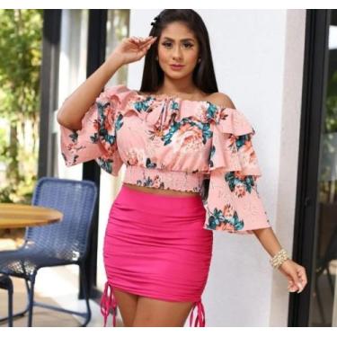 Imagem de Blusa Cigana Eva babado floral - Nana Yu Store 