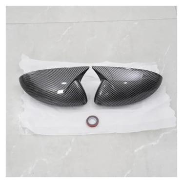 Imagem de Asa de cobertura para Nissan para Sentra 2020 2021 2022 2023 2024 capa de espelho retrovisor invólucro adesivo tampa do lado esquerdo direito tampas de espelho asa (aparência de carbono)