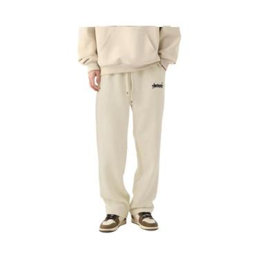 Imagem de Calças De Jogging Masculinas Largas E Respiráveis, Design Fashion, Cal