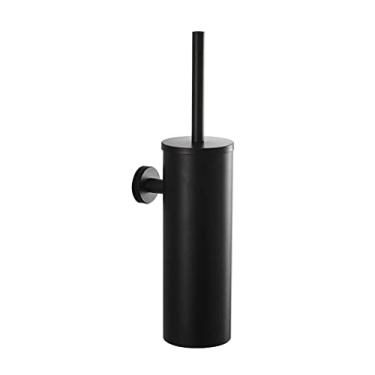 Imagem de Escova de vaso sanitário montada na parede e suporte de escovas de vaso sanitário de aço inoxidável conjunto de lavabo de banheiro escova de vaso sanitário escova de vaso sanitário ferramentas de vaso