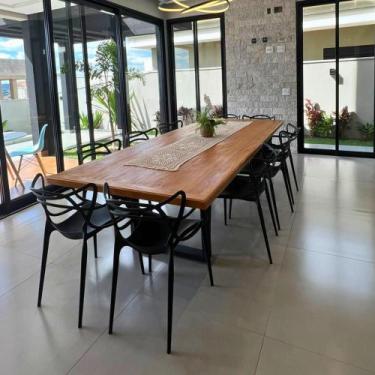 Imagem de Mesa de Jantar 1,80m para 6 Lugares Madeira Maciça Peroba Rosa Demoliç