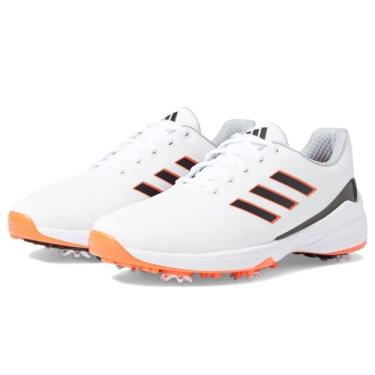 Imagem de adidas ZG23 Lightstrike Tênis de golfe, Calçado Branco/Preto/Vermelho Semi Solar, 9.5 Wide