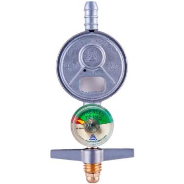 Imagem de Regulador De Gás Acabamento Bruto 505-01 Com Manômetro - 070946 - Aliança