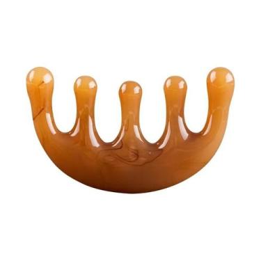 Imagem de Pente De Massagem Meridiana De Cinco Dentes Em Resina Para Descompress