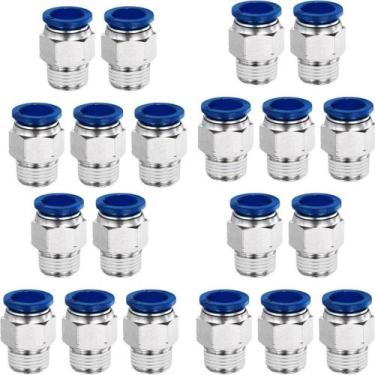 Imagem de Kit 20 Conexao Reta Macho 1/8X04Mm Bsp - Tauana