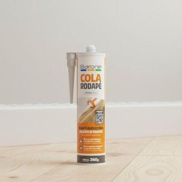 Imagem de Cola Selante Acrílico Para Rodapé Mdf Gesso Barone 360g