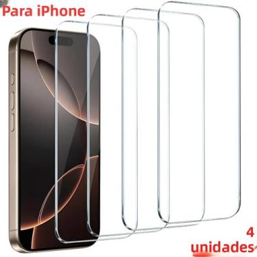 Imagem de Protetor De Tela De Vidro Temperado Para iPhone 7 a 14 pro Max, Conjun