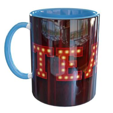 Imagem de Caneca Porcelana Teatro Profissão Artista Ator - Pense Canecas, Azul C