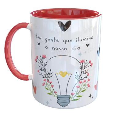 Imagem de Caneca Porcelana Tem Gente Que Ilumina O Nosso Dia! - Pense Canecas, V