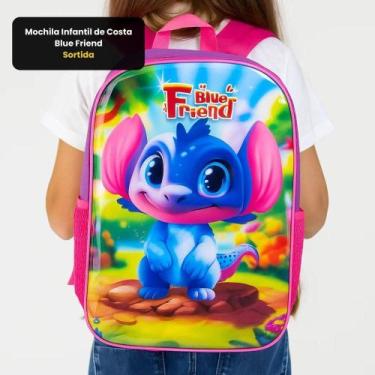 Imagem de Mochila Infantil De Costa Blue Friend - Sortida - First