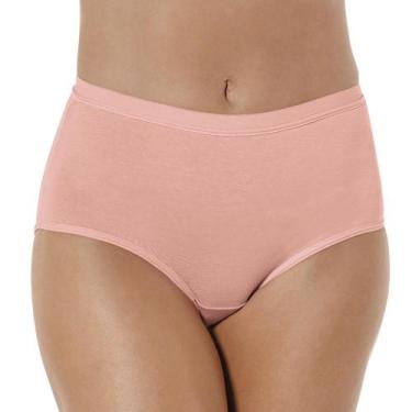 Imagem de Calcinha Clássica DeMillus 57115 - 100% Algodão, Rosa salmão, M