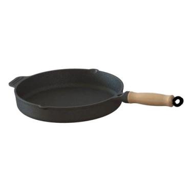 Imagem de Frigideira Ferro Fundido Sem Tampa Cabo Madeira 1,3 Lts 22cm - Libanez