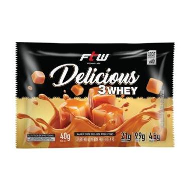 Imagem de Delicious 3whey (sachê 40g) - Sabor: Doce De Leite Argentino - FTW FIT