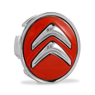 Imagem de Calotinha Calota Meio de Roda Citroen Aircros C3 C4 Vermelha - DCAPS