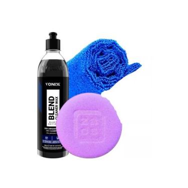 Imagem de Cera Blend Black Cleaner Vonixx, 1 Aplicador E Pano 40x40cm