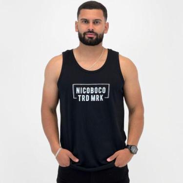 Imagem de Regata Nicoboco Casual Masculina, P, Preto