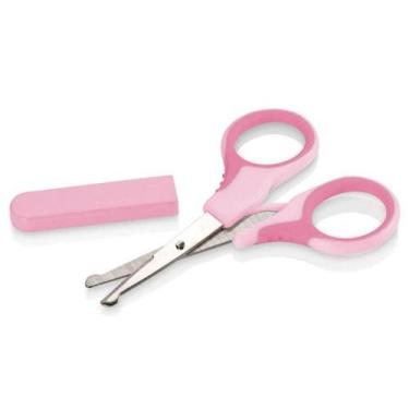 Imagem de Tesoura Para Unhas Mini Nail Rosa Multikids Baby - BB208 - Multilaser