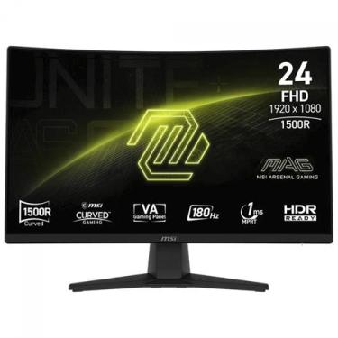 Imagem de Monitor Gamer MSI MAG 242C, 24 Pol, Curvo, Full HD, VA, 1ms, 180Hz, 11