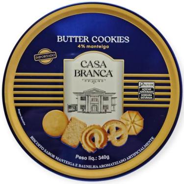 Imagem de Biscoitos Butter Coockies Importado Casa Branca Latas de 114g e 340g, 