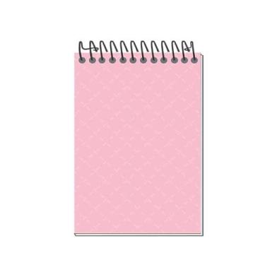 Imagem de Caderneta Apontamento 1/16 Rosa C.D Espiral 64 Folhas - TAMOIO