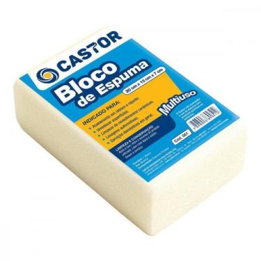 Imagem de Espuma Em Bloco Castor Branca 7X13X20Cm 051