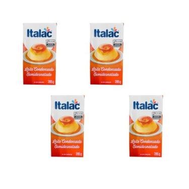 Imagem de Leite Condensado Semidesnatado Italac Kit 4 Unidades