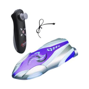 Imagem de Barco Mini RC Acrobático Para Meninos Com Luz LED, Brinquedo Aquático 