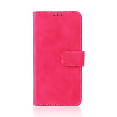 Imagem de Capa para Google Pixel 6/6 Pro, Flip Magnetic Premium PU Capa de couro TPU bumper com suporte para cartão Capa carteira protetora fólio, Rosa, 6 Pro 6 polegadas
