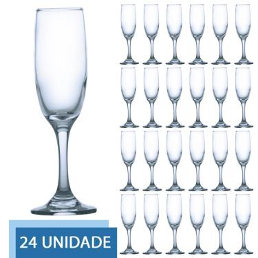 Imagem de Conjunto 24 Taças de Vidro 177ml RIOJA CHAMPAGNE Cristal Luxo