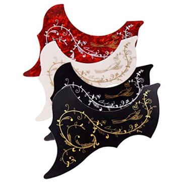 Imagem de #N/A 4 peças Pickguard Scratch Plate Pick Guard para guitarra acústica de 100%