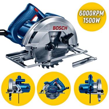 Imagem de Serra Circular Manual Bosch GKS 150 127V 1500W Elétrica + Bolsa Para Transporte e Disco...