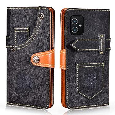 Imagem de For for ASUS Zenfone 8 / ZS590KS Denim Horizontal Flip Leather Case with Holder & Card Slot & Wallet